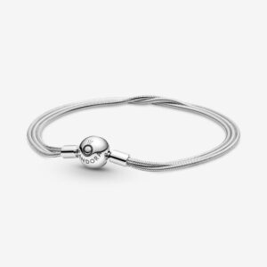 Pandora 599338C00-17 Moments Multi Snake Chain Bracelet