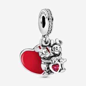 Pandora 797769czr Disney Minnie & Mickey With Love Silver One Size Charm