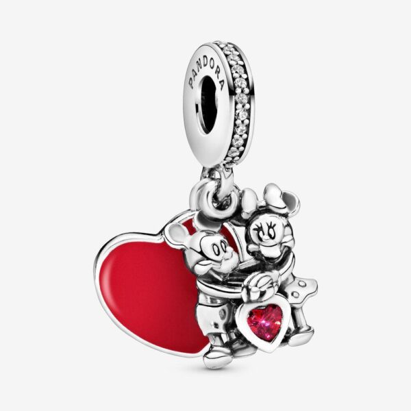 Pandora 797769czr Disney Minnie & Mickey With Love Silver One Size Charm