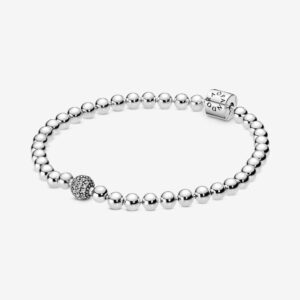 Pandora 598342CZ-20 Beads & Pave Bracelet