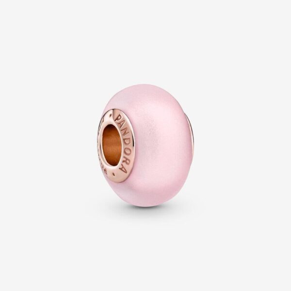Pandora 789421C00 Matte Pink Murano Glass Charm