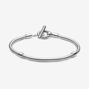 Pandora 599082C00-18 Moments T-Bar Snake Chain Bracelet