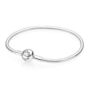 Pandora 590728 Round Smooth Sterling Silver Clasp 19 cm Bracelet