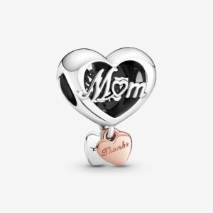 Pandora 789372C00 Thank You Mom Heart Charm